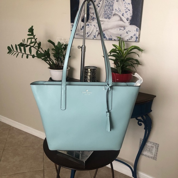 Kate Spade Large Smooth Leather Emilia Tote Shoulder Bag NWT